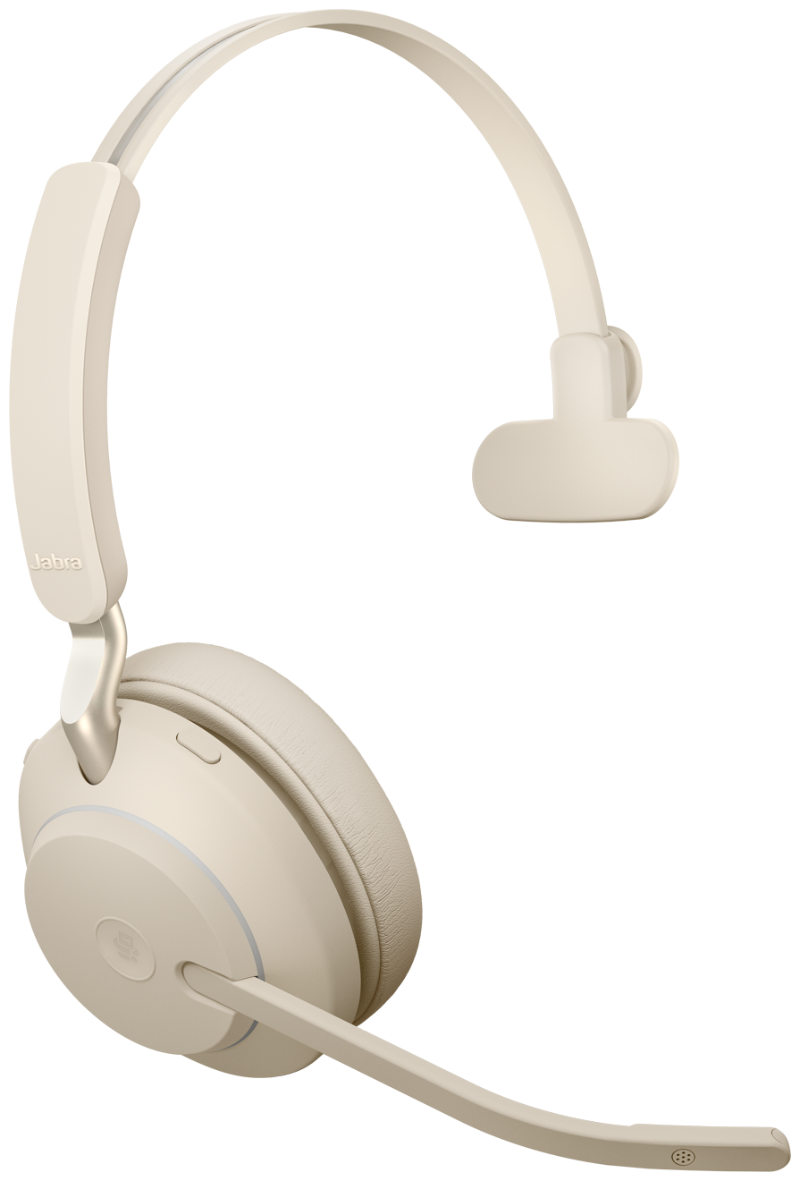 Гарнитура Jabra Evolve2 65, Link380a MS Mono Stand Beige/[26599-899-988