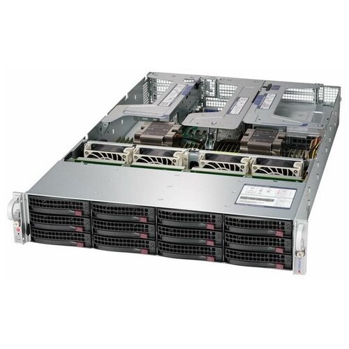 Платформа системного блока SuperMicro SYS-6029U-E1CR4 2U мат плата supermicro mbd x11dpl i b 2x lga3647 up140w c621 8xddr4 10xsata3 raid 0 1 10 5 2x1gbe ipmi pcie3 0 m 2 com vga atx bulk