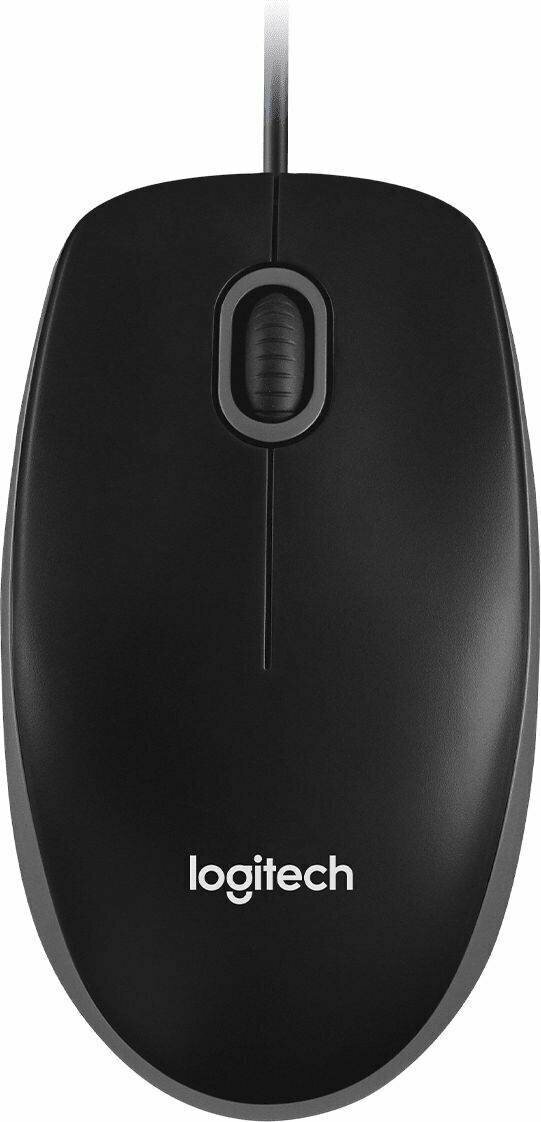 Мышь Logitech B100 for business, черный (910-003357) - фото №1