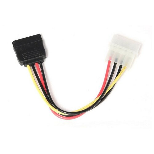 Убрать Кабель питания Molex - SATA, M/F, 0.15 м, Cablexpert, CC-SATA-PS 3 шт. комплект 5 штук кабель hdmi dvi м 19м 1 8 м поз р экр cablexpert чер cc hdmi dvi 6