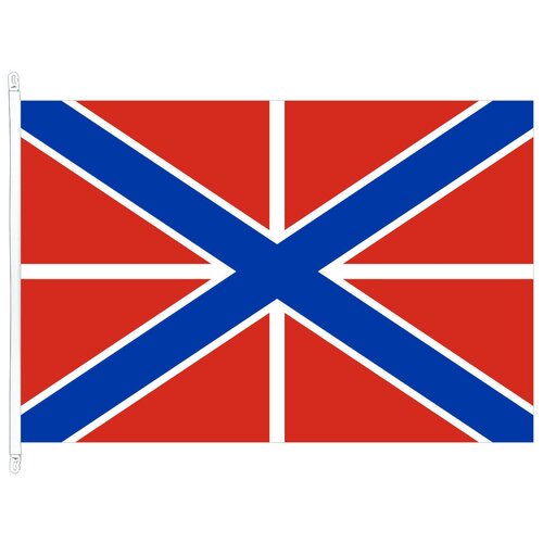 Гюйс и крепостной флаг России с карабинами 90х135 см флаг камбоджи с карабинами 90х135 см