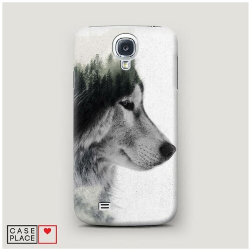 фото Чехол пластиковый samsung galaxy s4 волк лес case place