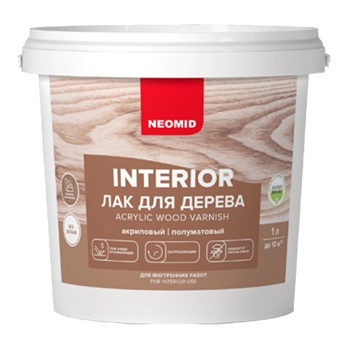 NEOMID Interior бесцветный, полуматовая, 1 л