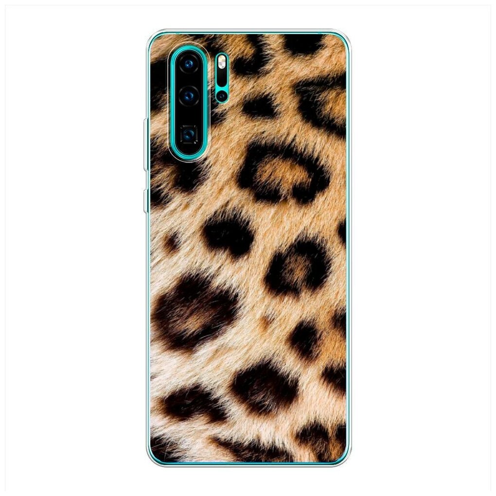 Силиконовый чехол "Леопардовый принт" на Huawei P30 Pro / Хуавей П30 Про