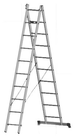 Лестница двухсекционная 2x10 Новая высота NV 1220, 1220210