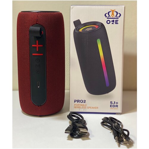 Беспроводная портативная колонкаWIRELESS SPEAKERO1E PRO2red 99900₽