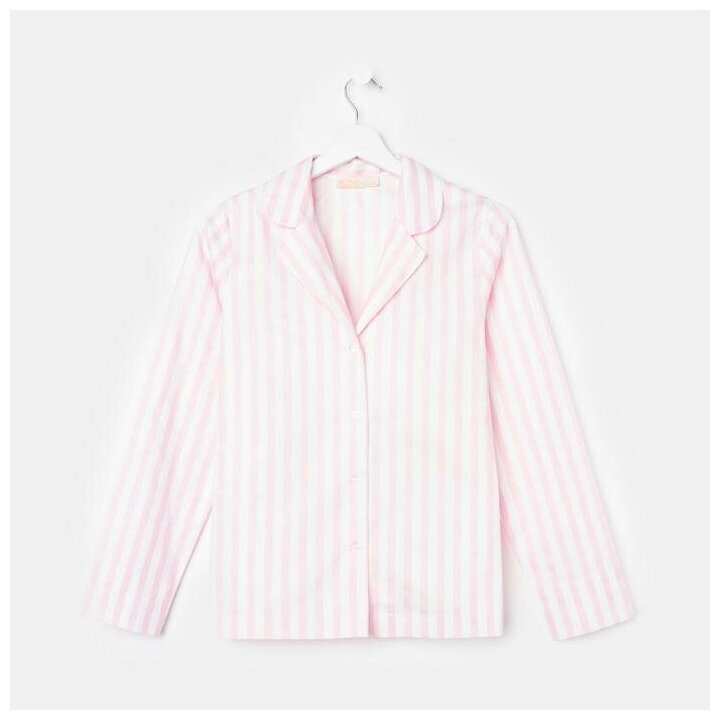 Рубашка (сорочка) женская KAFTAN "Beautiful", цв. белый-розовый, р. 44-46 - фотография № 1
