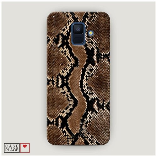 фото Чехол пластиковый samsung galaxy a6 кожа питона case place