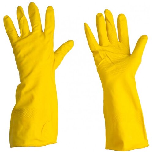 фото Перчатки латекс хозяйственные р- р l /12/96/listok 12 шт koiko