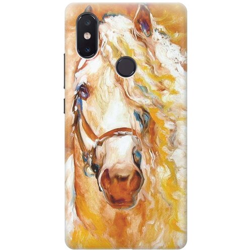 фото Re:pa накладка transparent для xiaomi mi 8 se с принтом "золотистая грива"