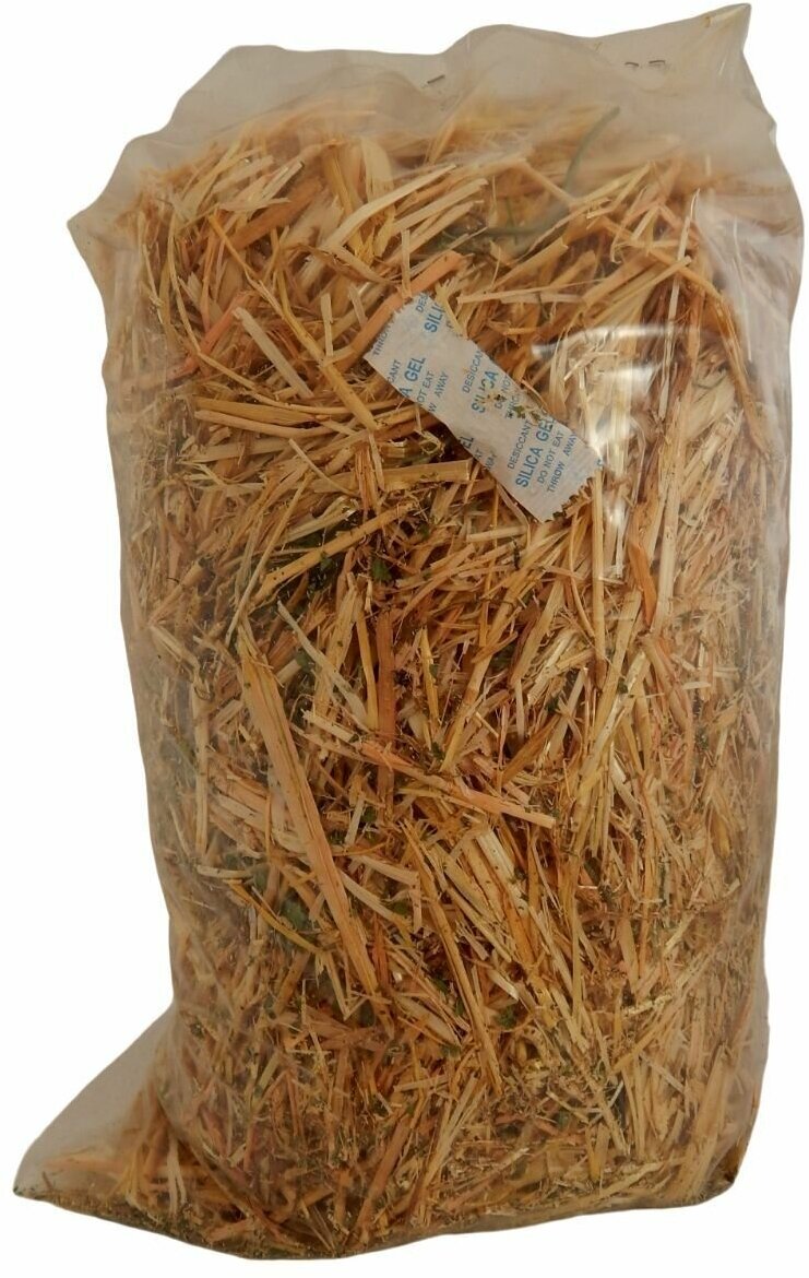 Солома пшеничная для всех видов грызунов, 400 гр., 1 шт. - фотография № 3