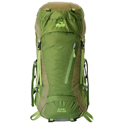 фото Tramp рюкзак туристический tramp floki 50+10 (зеленый)