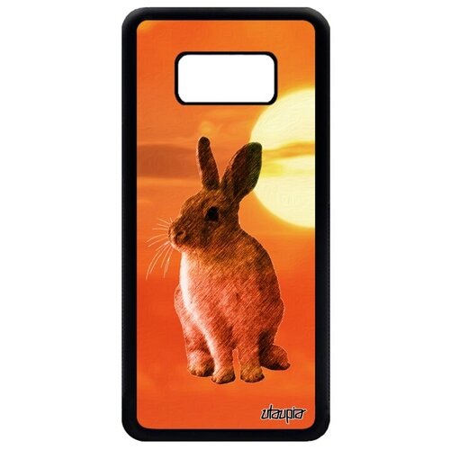 фото Красивый чехол на смартфон // samsung galaxy s8 // "кролик" заяц домашний, utaupia, оранжевый
