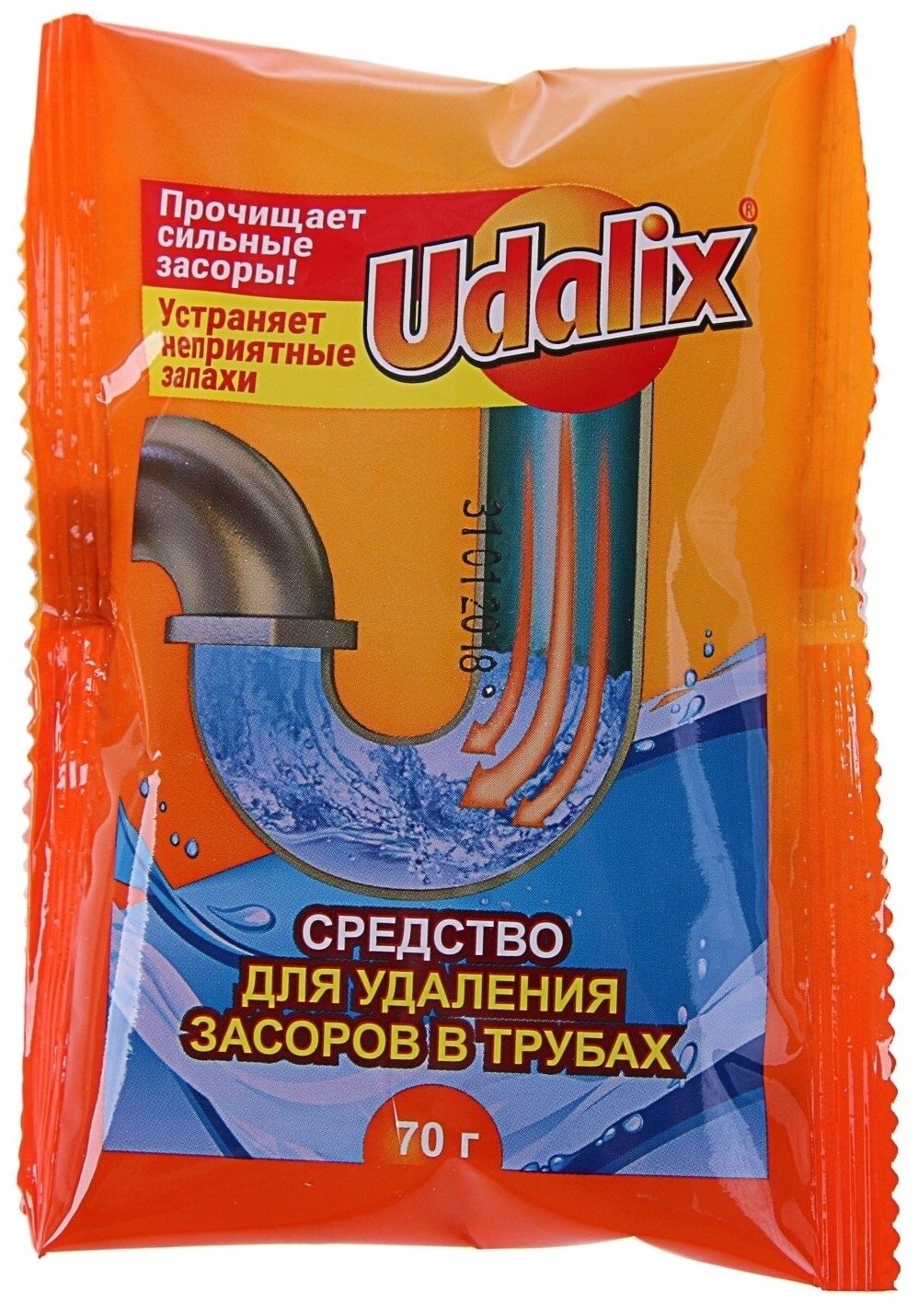 Udalix Средство для удаления засоров в трубах Udalix, 70 гр - фотография № 1
