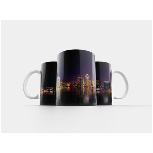 фото Кружка "городской пейзаж, линия горизонта, здания" 320 мл lotsprints