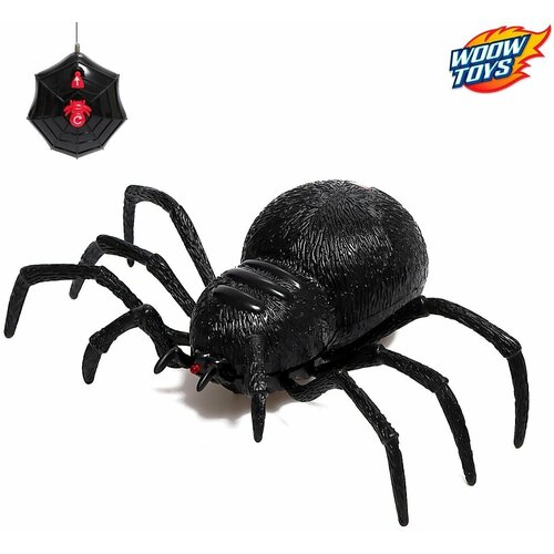 Паук радиоуправляемый «Чёрная вдова», работает от батареек фигурка паука чёрная вдова