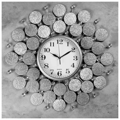 фото Часы настенные, серия: ажур, "пабраде", плавный ход, 60 x 60 см, d=22 см сима-ленд