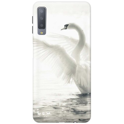 фото Gosso ультратонкий силиконовый чехол-накладка для samsung galaxy a7 (2018) с принтом "лебедь"