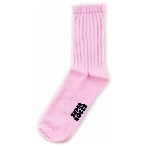 SUPER SOCKS Solid - Pink 40-45