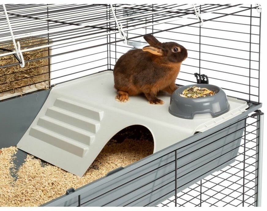 Ferplast клетка RABBIT 100 DOUBLE двухэтажная для кроликов (95х57х93 см) - фото №19