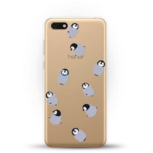 фото Силиконовый чехол несколько пингвинов на huawei y5 prime (2018) andy & paul