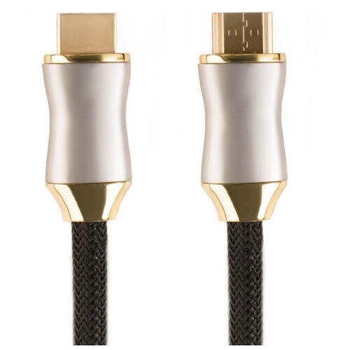 Кабель GCR HDMI - HDMI (GCR-HM801), 1 м, черный удлинитель gcr 51661 7 5m v2 0 hdmi hdmi черный