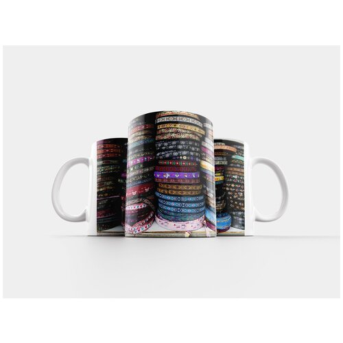 фото Кружка "ткань, лента, полосатая земля" 320 мл lotsprints