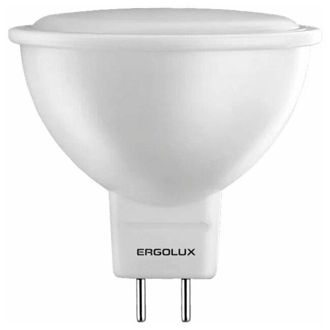 Лампа светодиодная Ergolux LED-JCDR-7W-GU5.3-4K