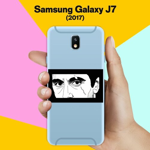 Силиконовый чехол на Samsung Galaxy J7 (2017) Шрам / для Самсунг Галакси Джей 7 2017 пластиковый чехол еж кофеман на samsung galaxy j7 2017 самсунг галакси джей 7 2017