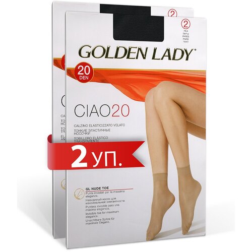 фото Носки golden lady, 20 den, 4 пары, размер 0 (one size) , черный