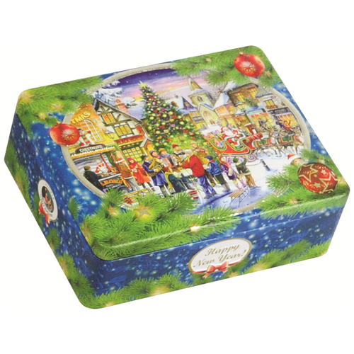 фото Чайный новогодний набор рчк "новогодняя ночь" (4 вида чая по 50гр + сито) подарочный набор чая новый год русская чайная компания