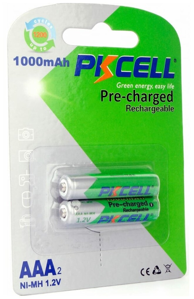 Аккумуляторы PKCELL NI-MH RTU AAA1000-2B