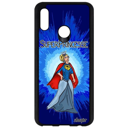 фото Необычный чехол на // honor 10 lite // "суперпринцесса" супергерой рисунок, utaupia, серый