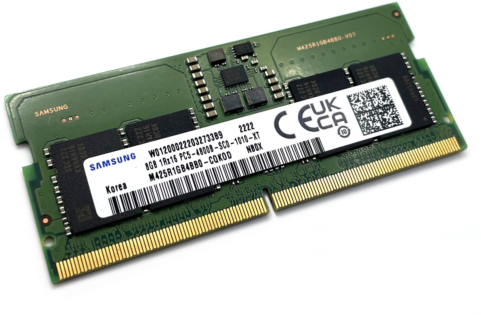 Оперативная память DDR5 8Gb 4800 Mhz Samsung M425R1GB4BB0-CQK0D PC5-4800B So-Dimm для ноутбука