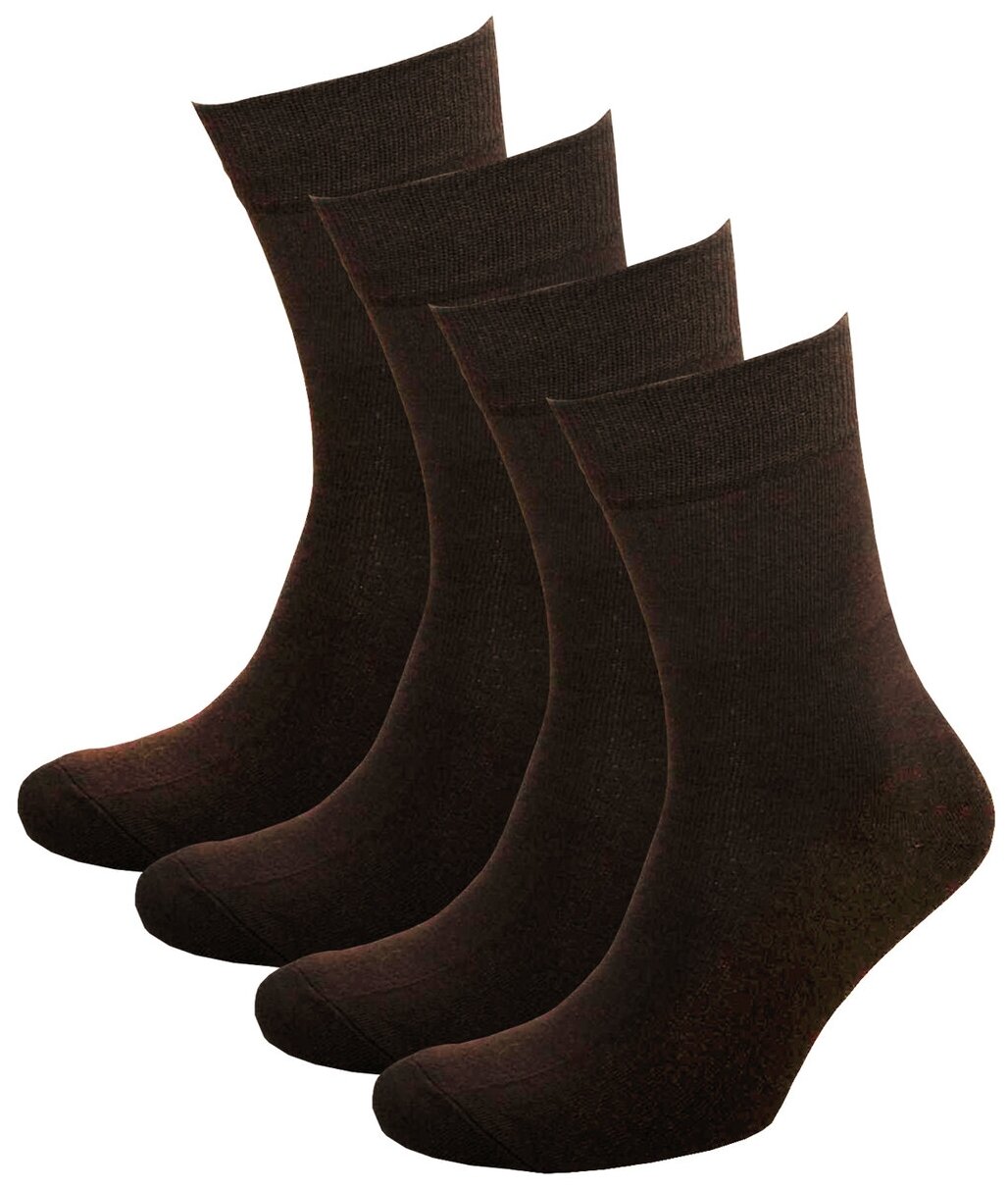 Носки STATUS  комплект  4 пары  размер 27  коричневый