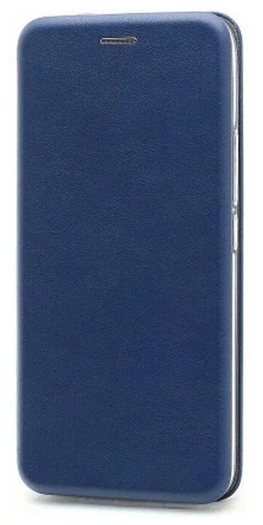 Чехол книжка для Samsung M51 синий с магнитным замком, подставкой и отделением для карт