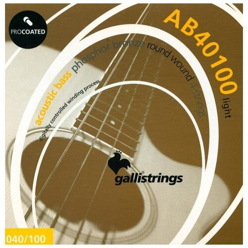 Струны для бас-гитары Galli Strings AB40100