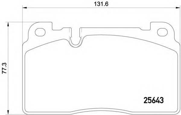 Колодки дисковые передние для audi q5 2.0tfsi/3.0tfsi/2.0tdi/3.0tdi 08 Brembo P85122