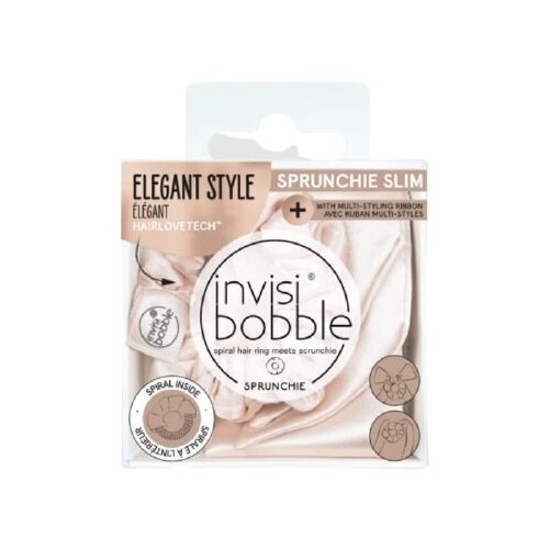 Резинка-браслет для волос Sprunchie slim Ballerina Bow, invisibobble, 1 шт, Германия