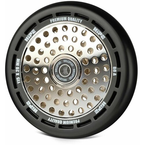 Колесо Hipe Wheel 115мм Black/core Silver, Grey детали каток опорный ременное колесо 4185 2815 wedge belt wheel black tire technic 10 штук