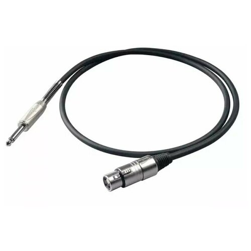 Кабель микрофонный Mono Jack 6,3 - XLR (F) Proel BULK200LU5 (длина 5 метров)