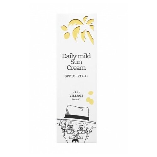 VILLAGE 11 FACTORY Солнцезащитный крем для ежедневного применения Daily mild Sun Cream SPF50+ PA++++, 50мл солнцезащитный крем village 11 factory daily mild sun cream spf50 pa 50 мл