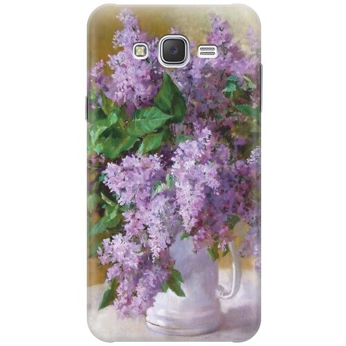 фото Силиконовый чехол на samsung galaxy j7 (2015) / самсунг джей 7 2015 с принтом "букет сирени" gosso