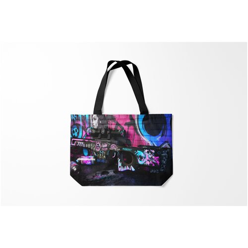 фото Сумка-шоппер / 46х35 см / геймерам / counter strike cs go неонуар burnettie