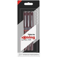 Rotring Набор капиллярных ручек Rotring Tikky Graphi 3 шт черный S0814895 1904812 толщина 0.3/0.5/0.7мм