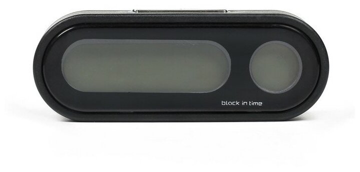 Часы-термометр автомобильные с подсветкой, черный