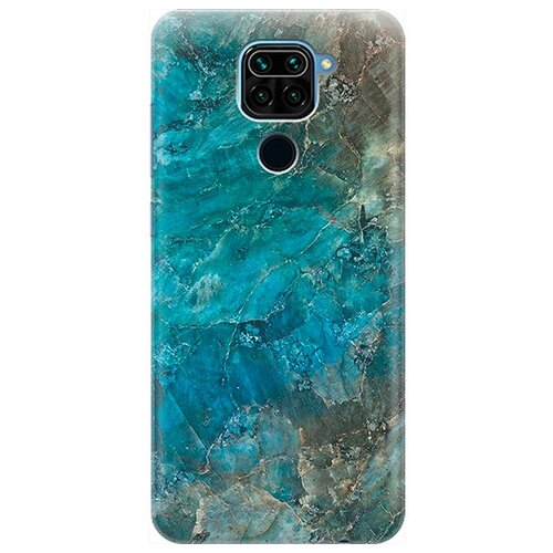 фото Re:pa чехол - накладка artcolor для xiaomi redmi note 9 с принтом "синий мрамор"