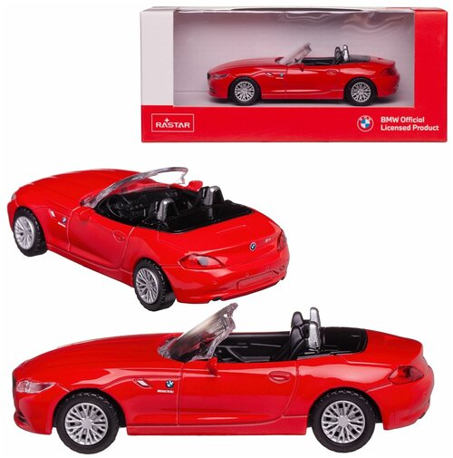 Машина металлическая 1:43 scale BMW Z4, цвет красный 41400R