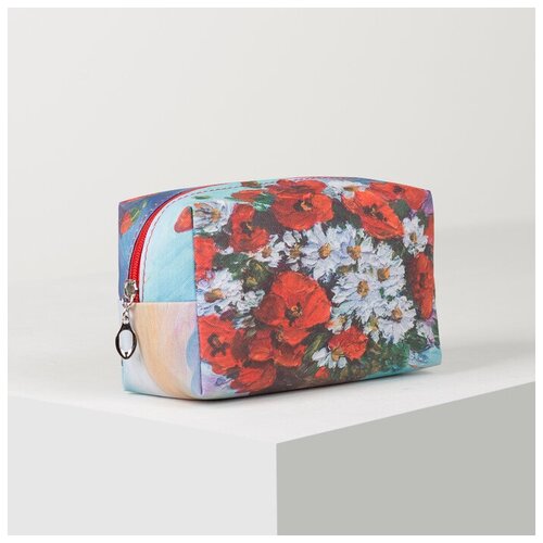 фото Косметичка на молнии, цвет красный recom