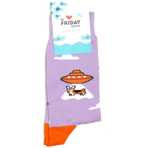 фото Носки с рисунками st.friday socks - корги пришельцы 34-37 st. friday